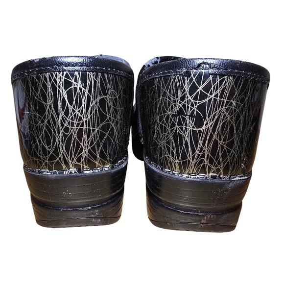 Dansko Black Gold Scribble Professional Comfort Clog Size 38 US Womens7.5 - Picture 5 of 8
